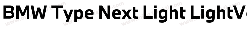 BMW Type Next Light LightVersion 2字体转换